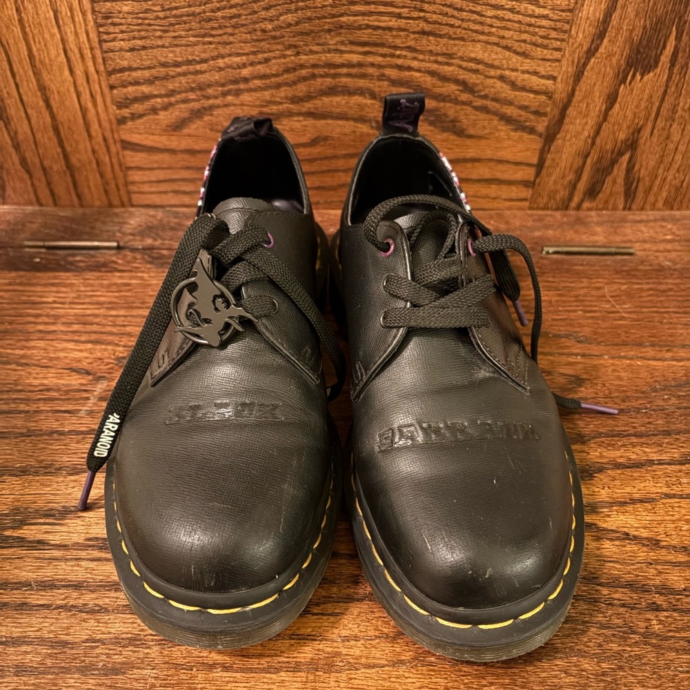 1461 Black Sabbath Leather Shoes Dr Martens Paranoid‎